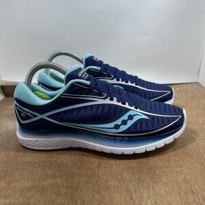 Saucony Kinvara 10 Women Size 7.5 Blue Road Running Shoes Gym Mesh Sneakers